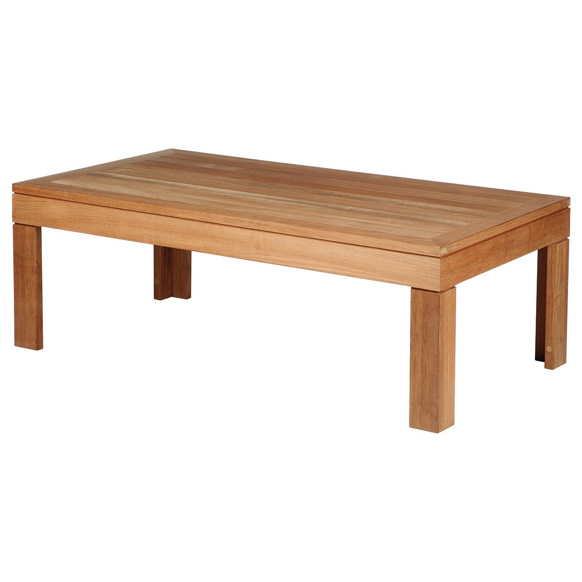 Barlow Tyrie Linear Teak Rectangular Coffee Table 47"