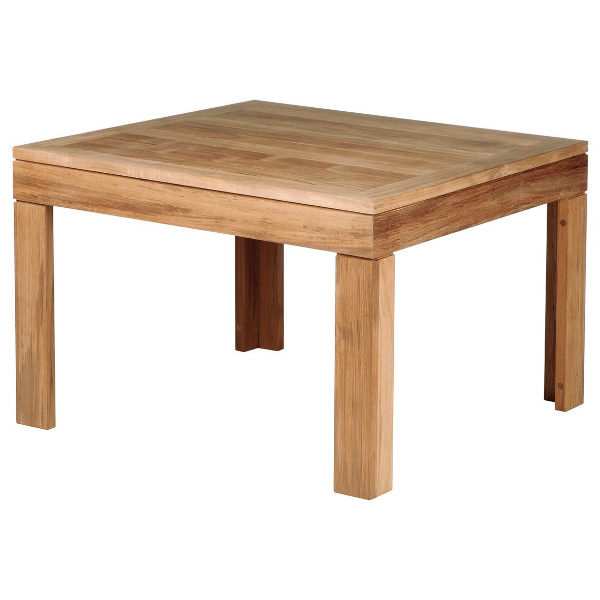 Barlow Tyrie Linear Teak Square Side Table 