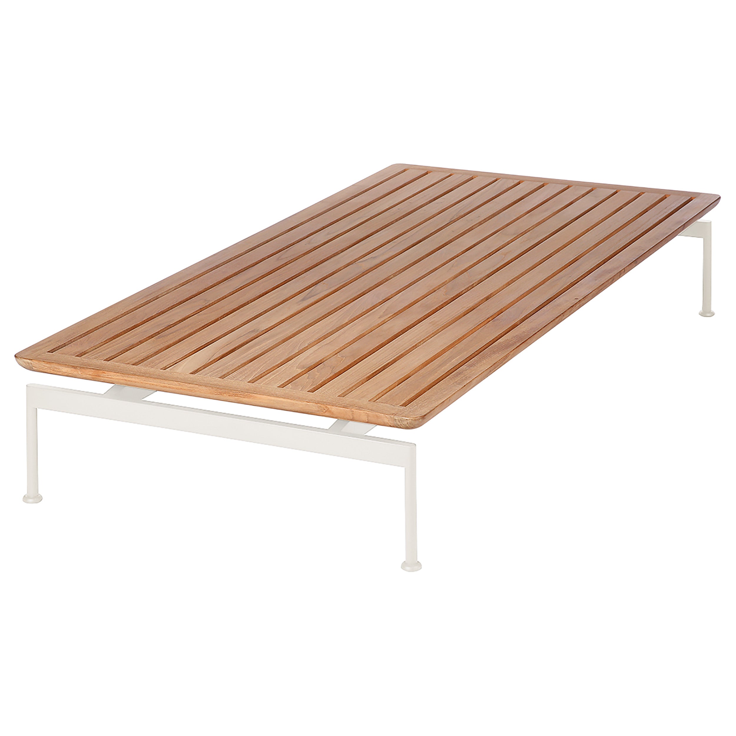 Barlow Tyrie Layout Teak and Stainless Steel Low Coffee Table 160