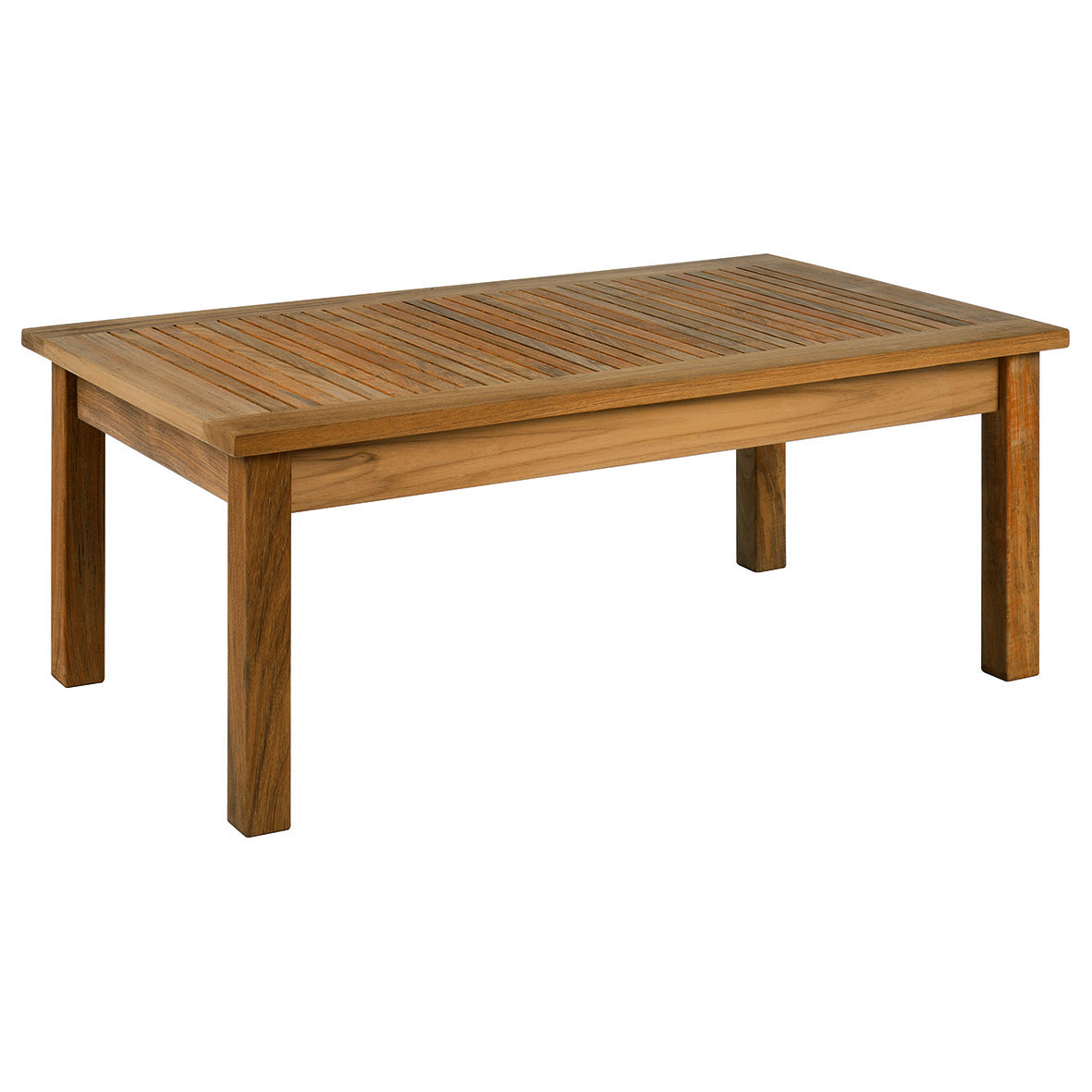 Barlow Tyrie Monaco Teak Rectangular Low Coffee Table, 39" 