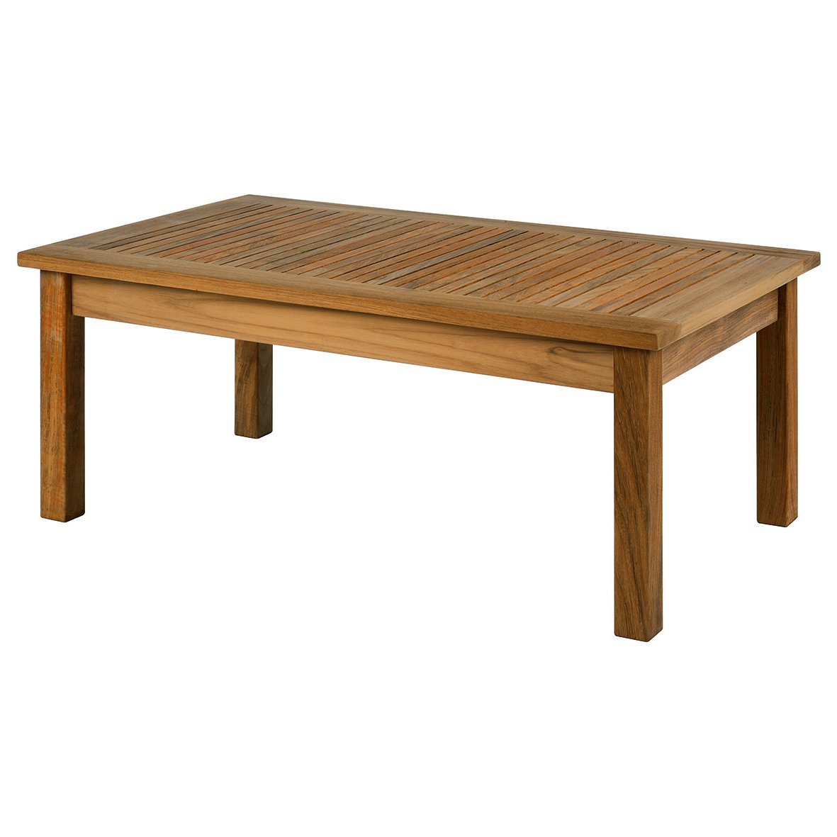 Barlow Tyrie Monaco Teak Rectangular Low Coffee Table, 39" 