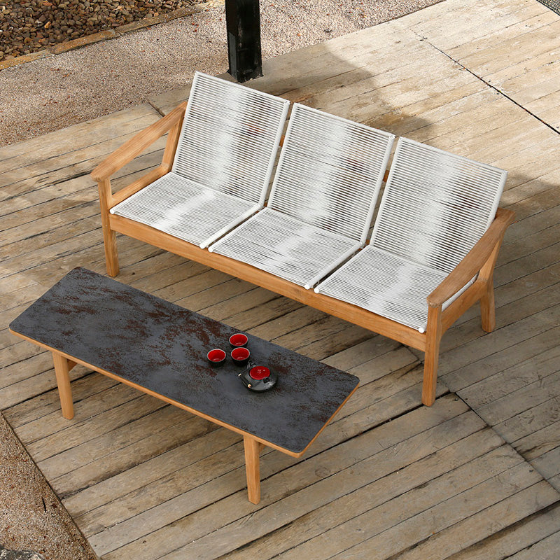 Barlow Tyrie Monterey Teak and Ceramic Coffee Table