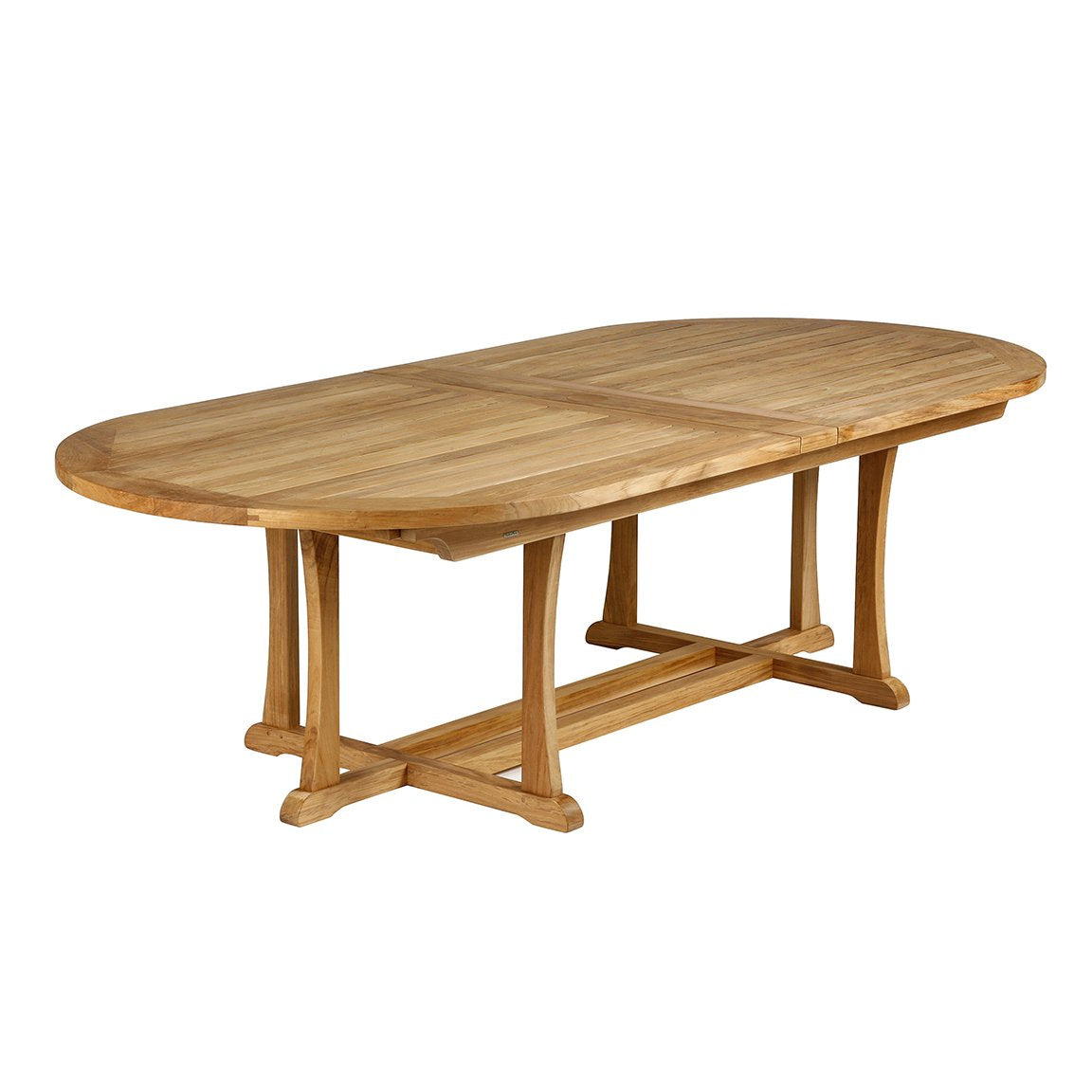 Barlow Tyrie Stirling Teak 43 x 93 -125.5 In. Oval Extending Table