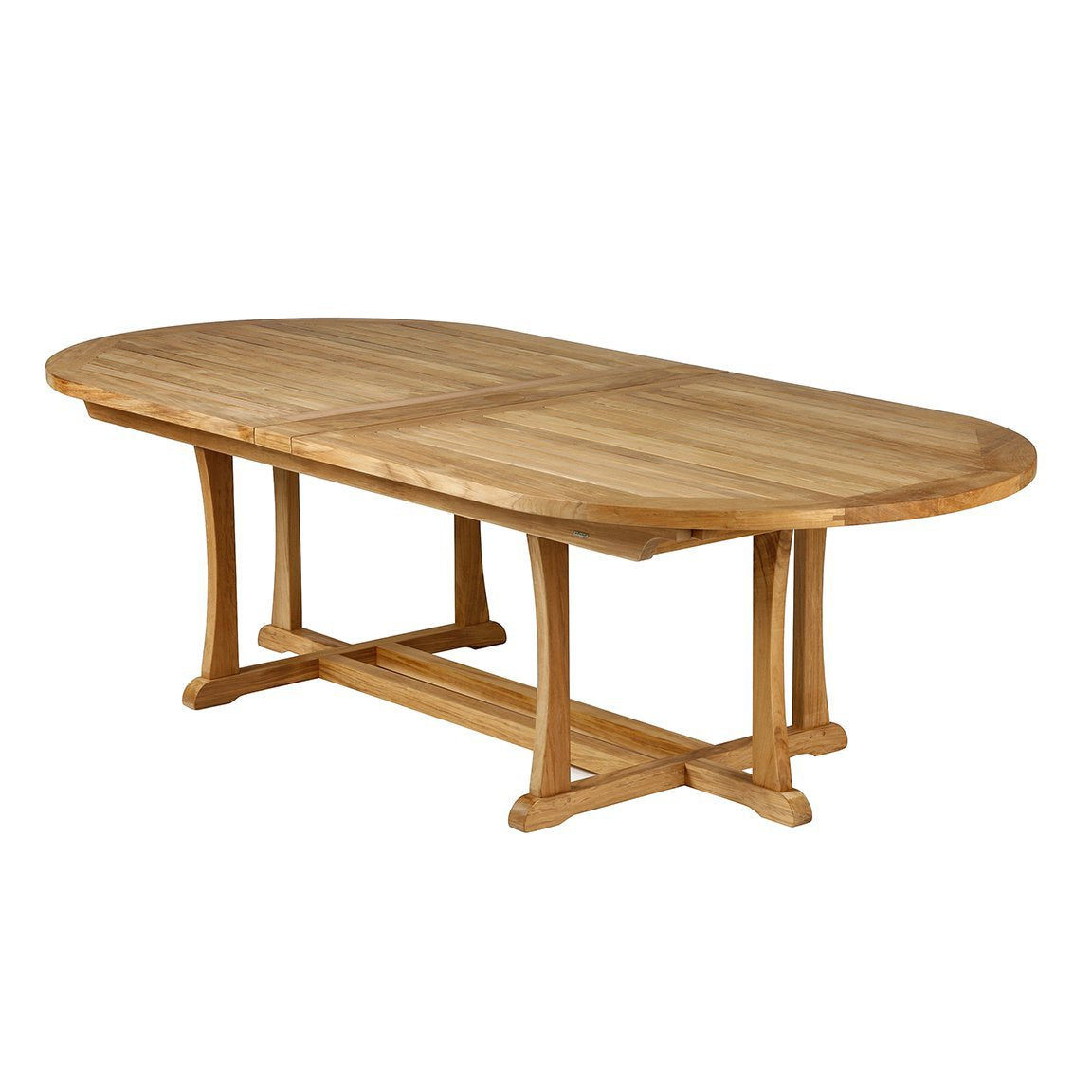 Barlow Tyrie Stirling Teak 43 x 93 -125.5 In. Oval Extending Table