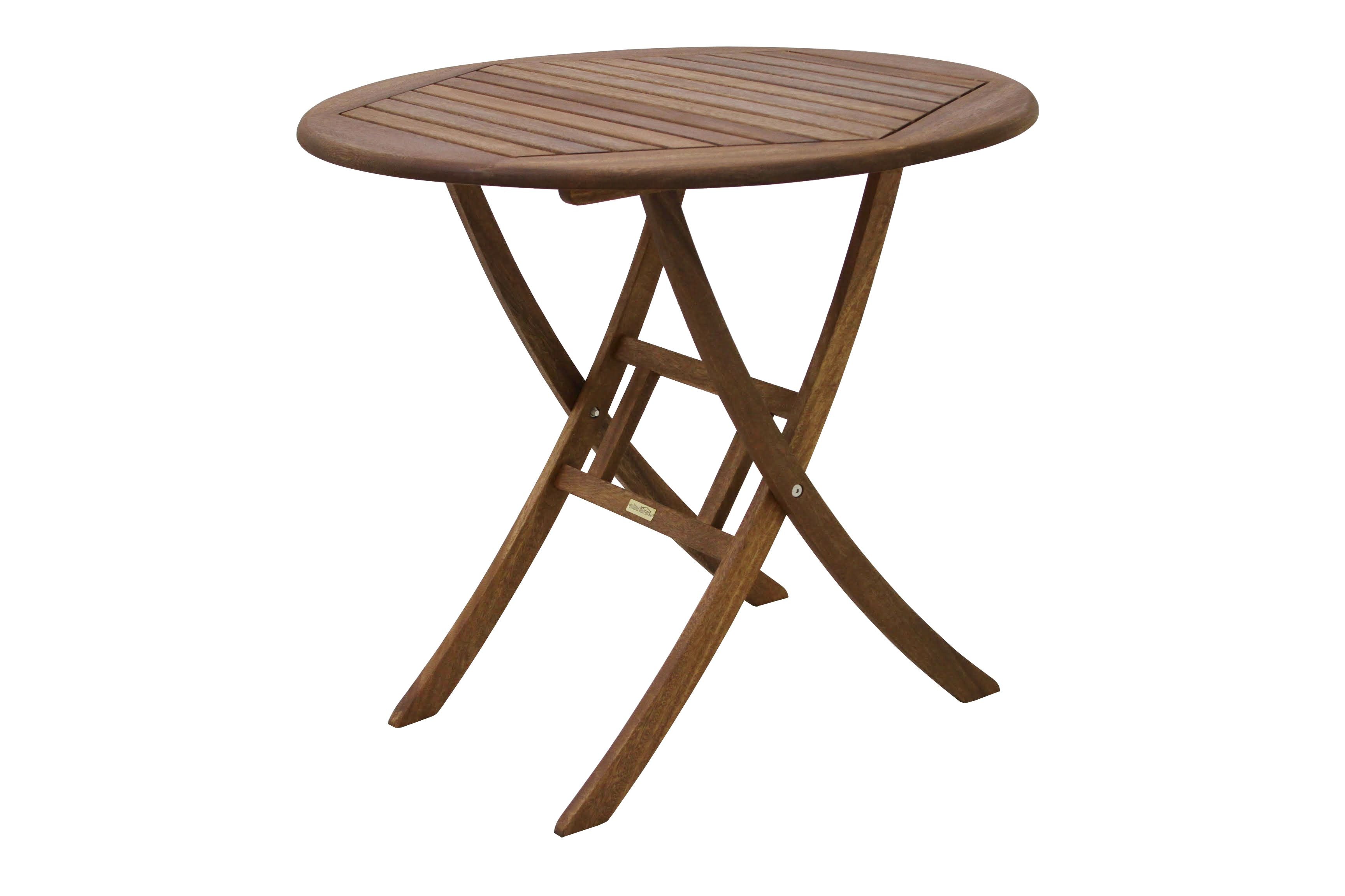 Outdoor Interiors 30" Brazilian Eucalyptus Folding Bistro Table