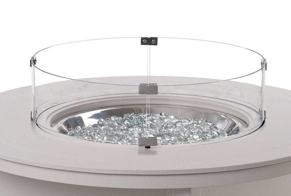 42" Round MGP Top Fire Table (TLS-3F40) with glass surround