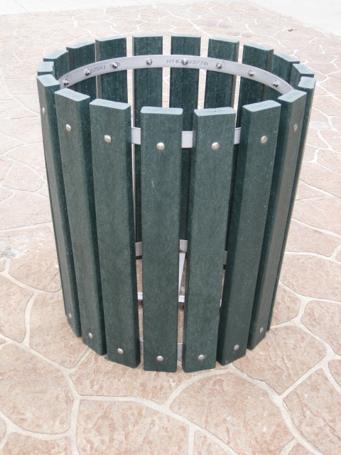 Frontera Recycled Plastic Trash Receptacle