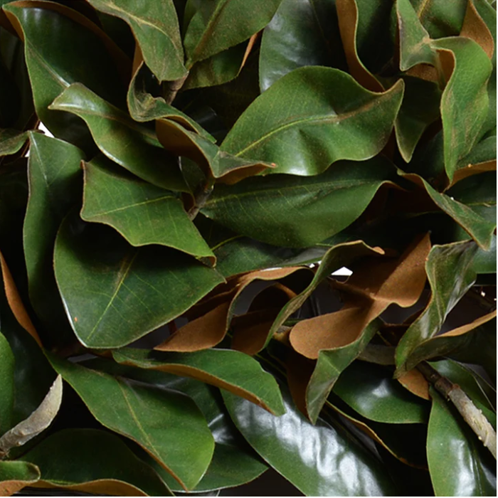 36 in. Magnolia Leaf Hand-built Wreath, Grand Luxe close up