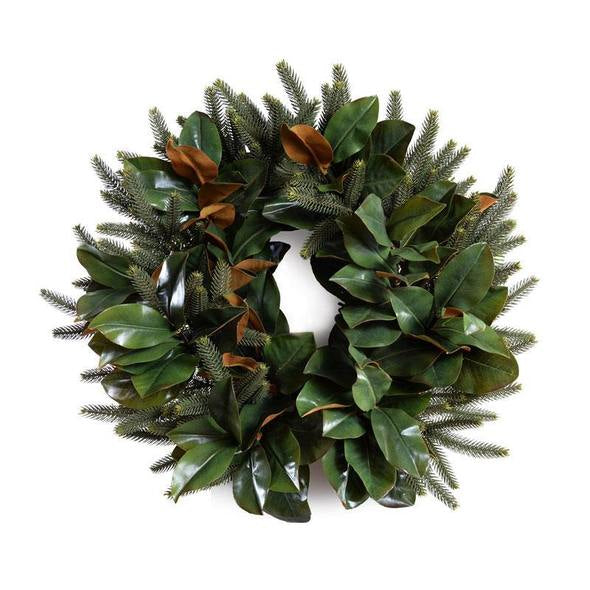 24 in. Magnolia Fir Wreath