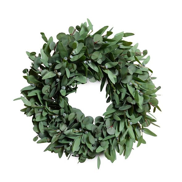 22 inch Eucalyptus Leaf Wreath