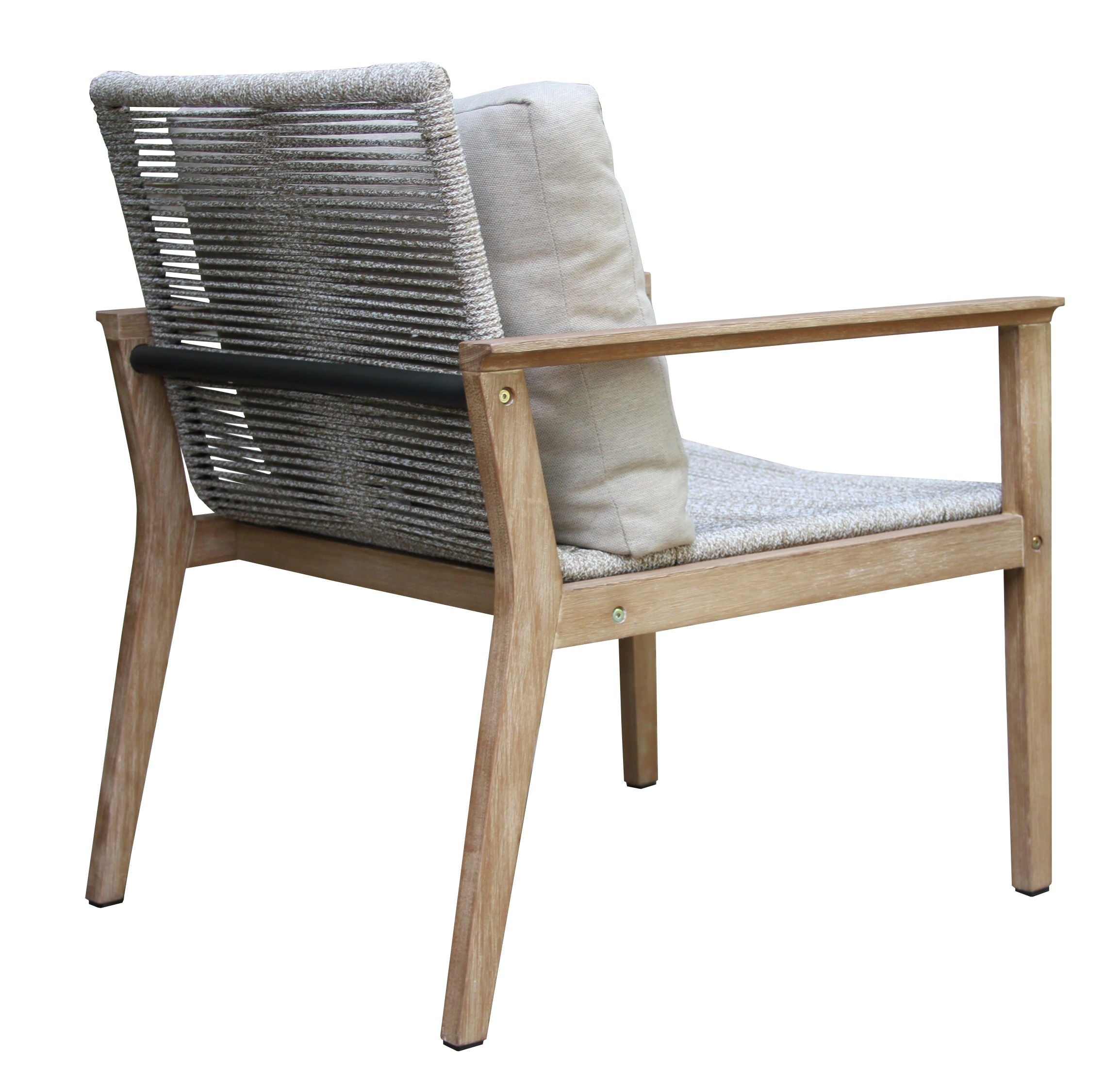 Rope and Eucalyptus Lounge Chair - Set of 2 