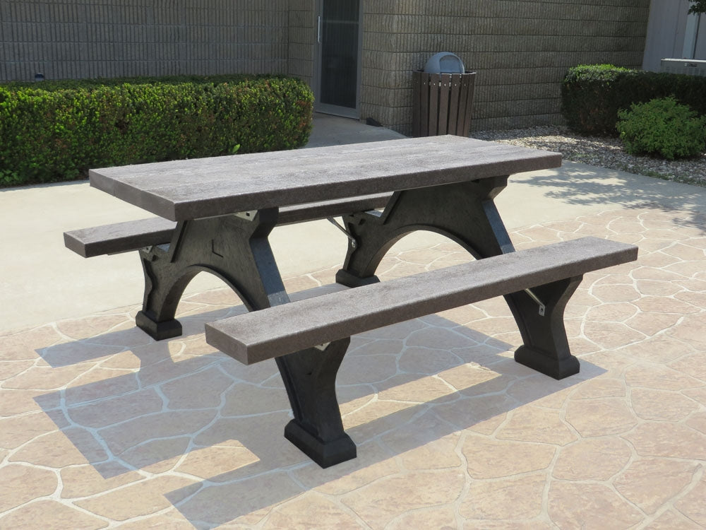 Crestone Step Over Recycled Plastic Picnic Table