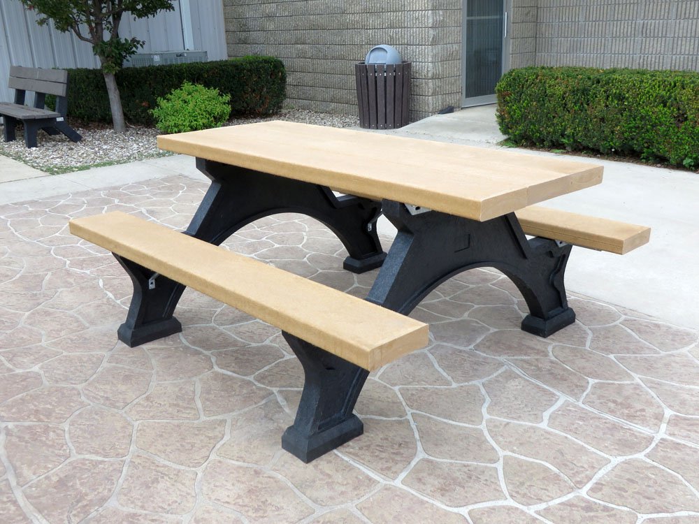 Crestone Step Over Recycled Plastic Picnic Table