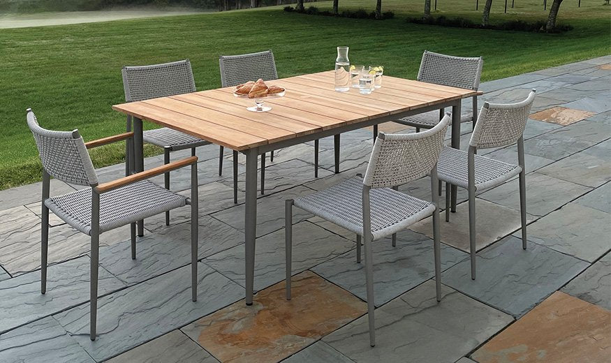 Kingsley Bate La Jolla Aluminum Dining Set