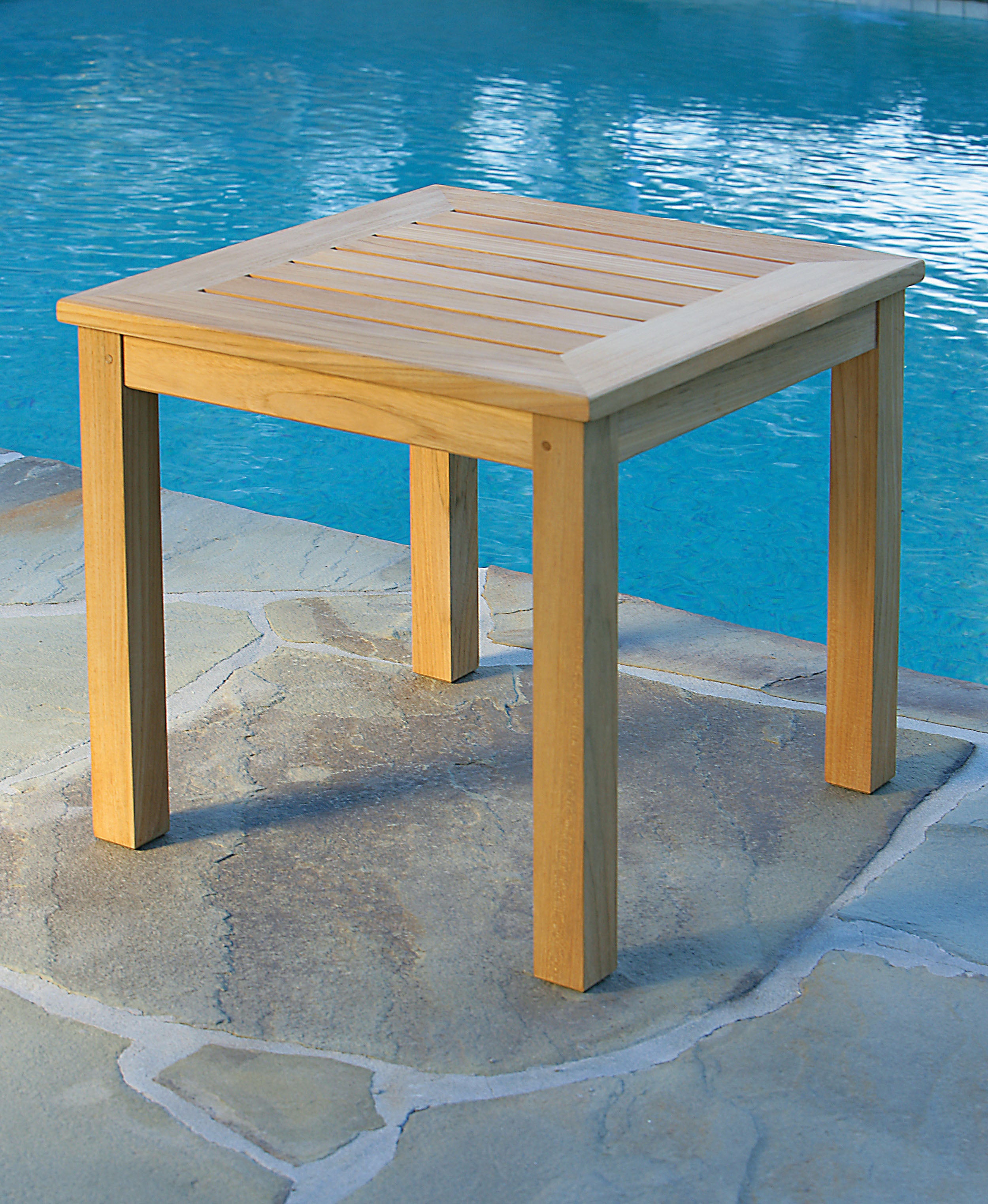 Kingsley Bate Classic Teak 20" Square Side Table