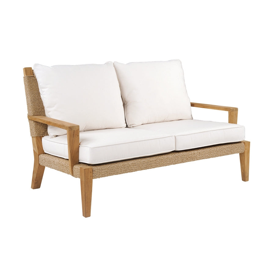 Kingsley Bate Hadley Wicker and Classic Teak 5pc Deep Seating Ensemble