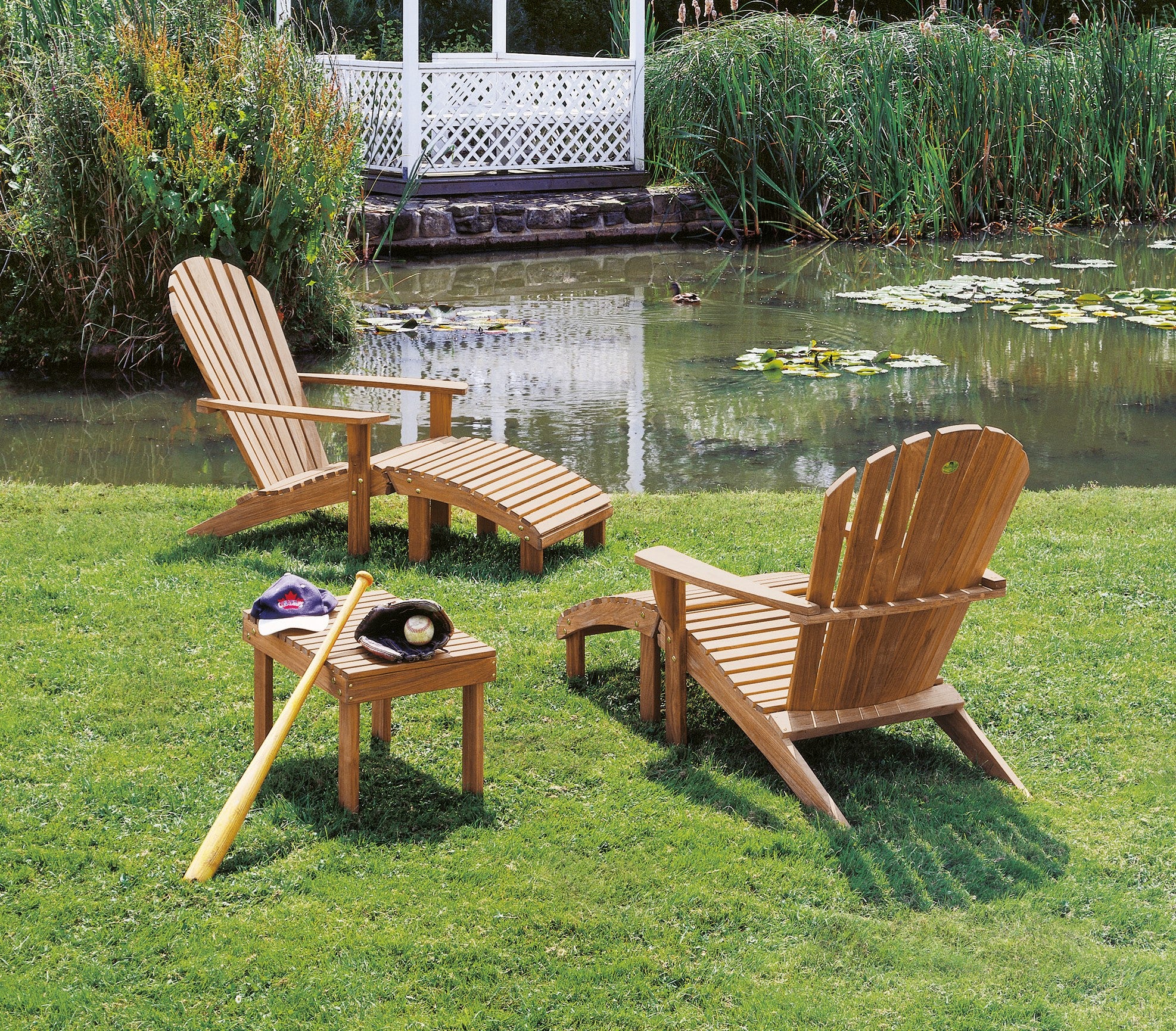 Barlow Tyrie Adirondack Teak 5pc Seating Ensemble