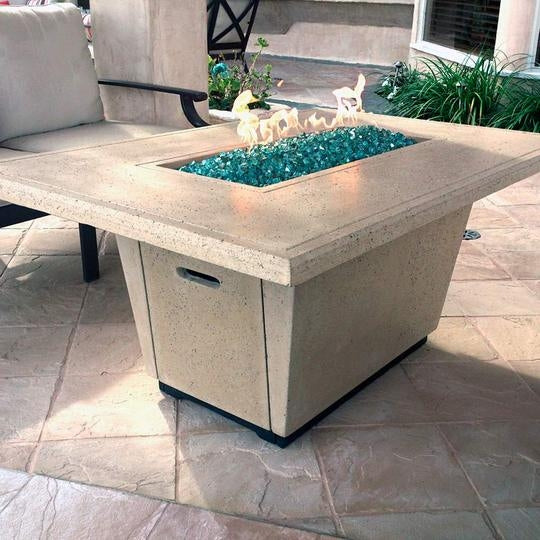 Cosmopolitan Rectangle Fire Pit Table (Textured Finish)