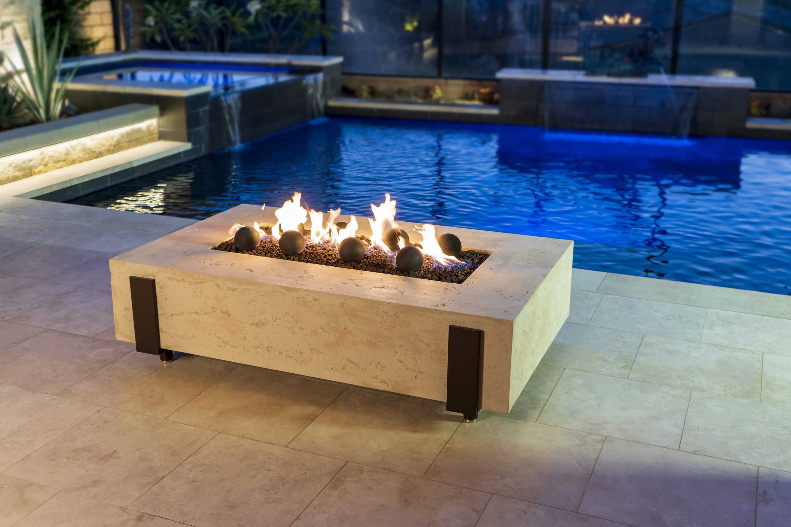 Iron Saddle Fire Table