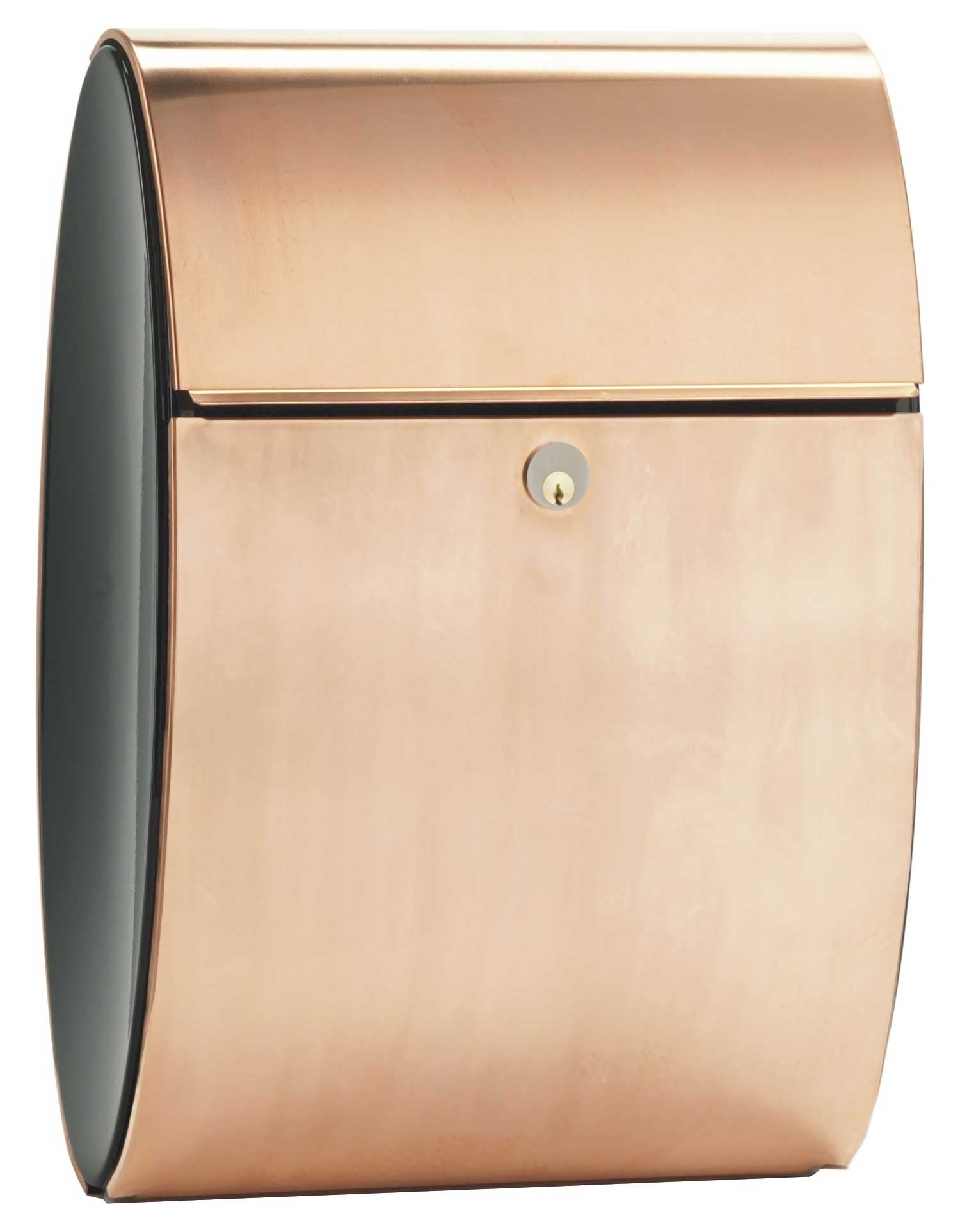 Ellipse Locking Copper Mailbox