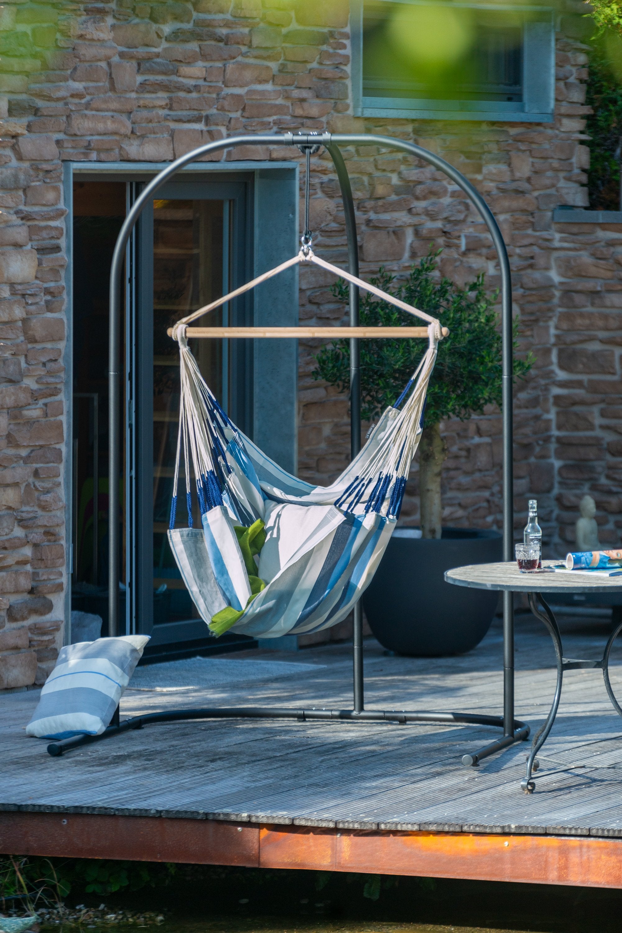 La Siesta Arcada Anthracite Hammock Chair Stand