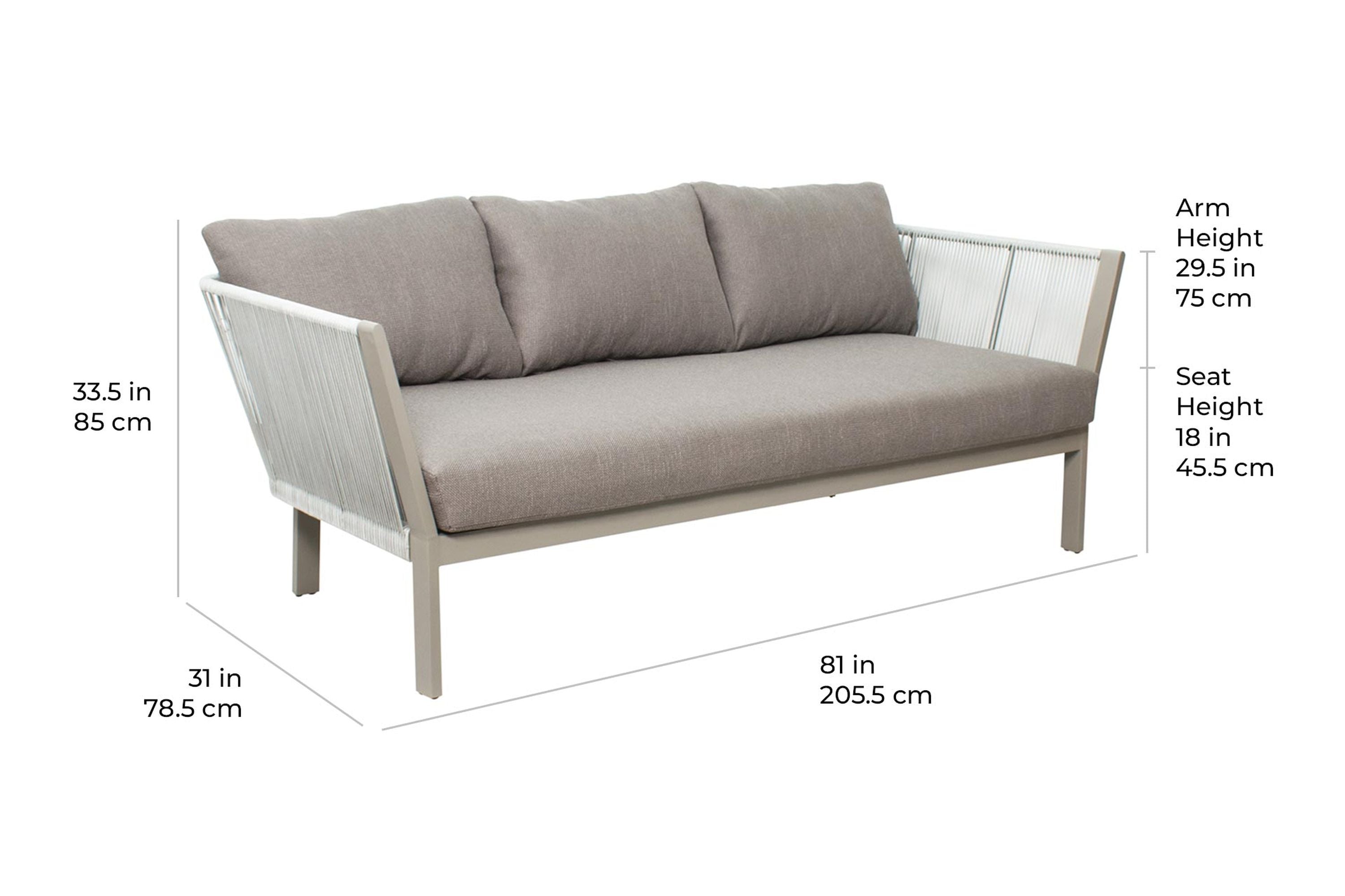 Seasonal Living Saint Helena 3-Seat Sofa