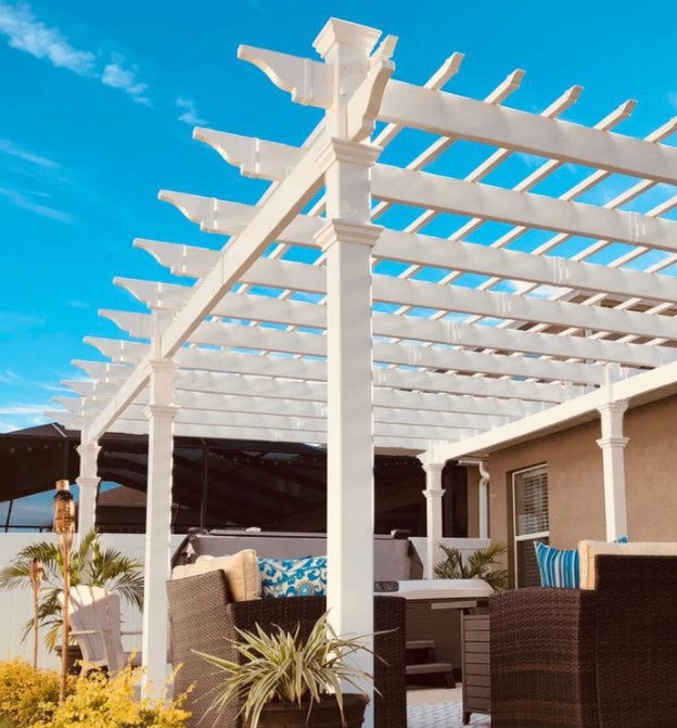 Vita 12'x16' Barcelona Vinyl Pergola