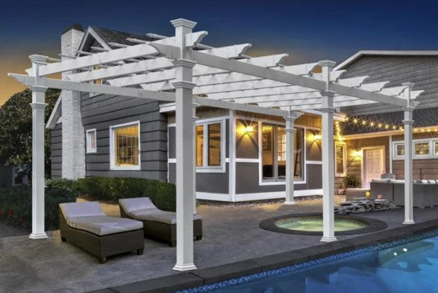 Vita 12'x16' Barcelona Vinyl Pergola