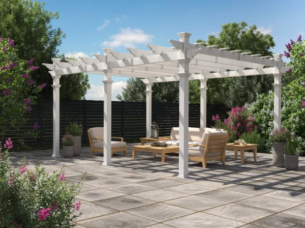 Vita 12'x16' Barcelona Vinyl Pergola