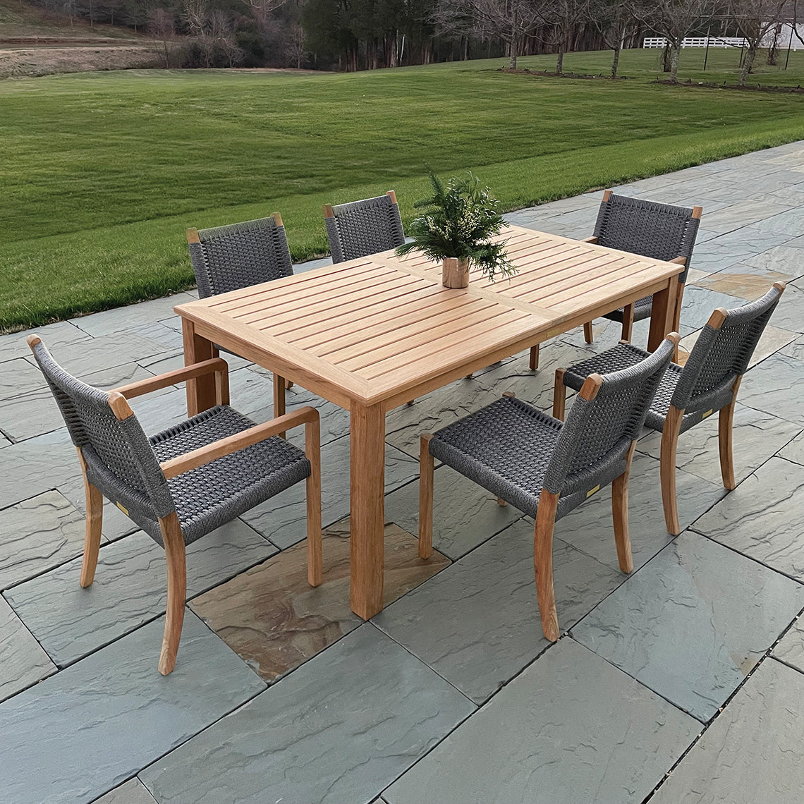 Pictured as the Kingsley Bate Bainbridge Rectangle Dining Table Set