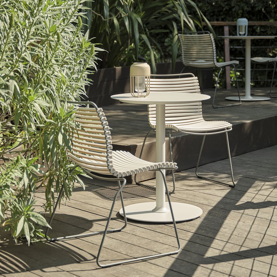 Click Bistro Set in muted white