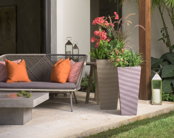 Bowery 13" Tapered Square Planter