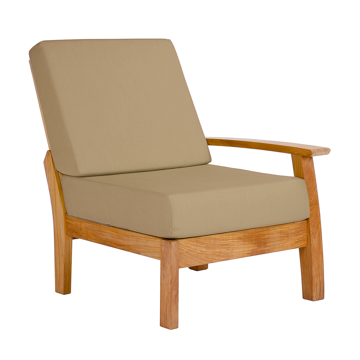 Barlow Tyrie Haven Teak Deep Seating Right Arm Facing Frame