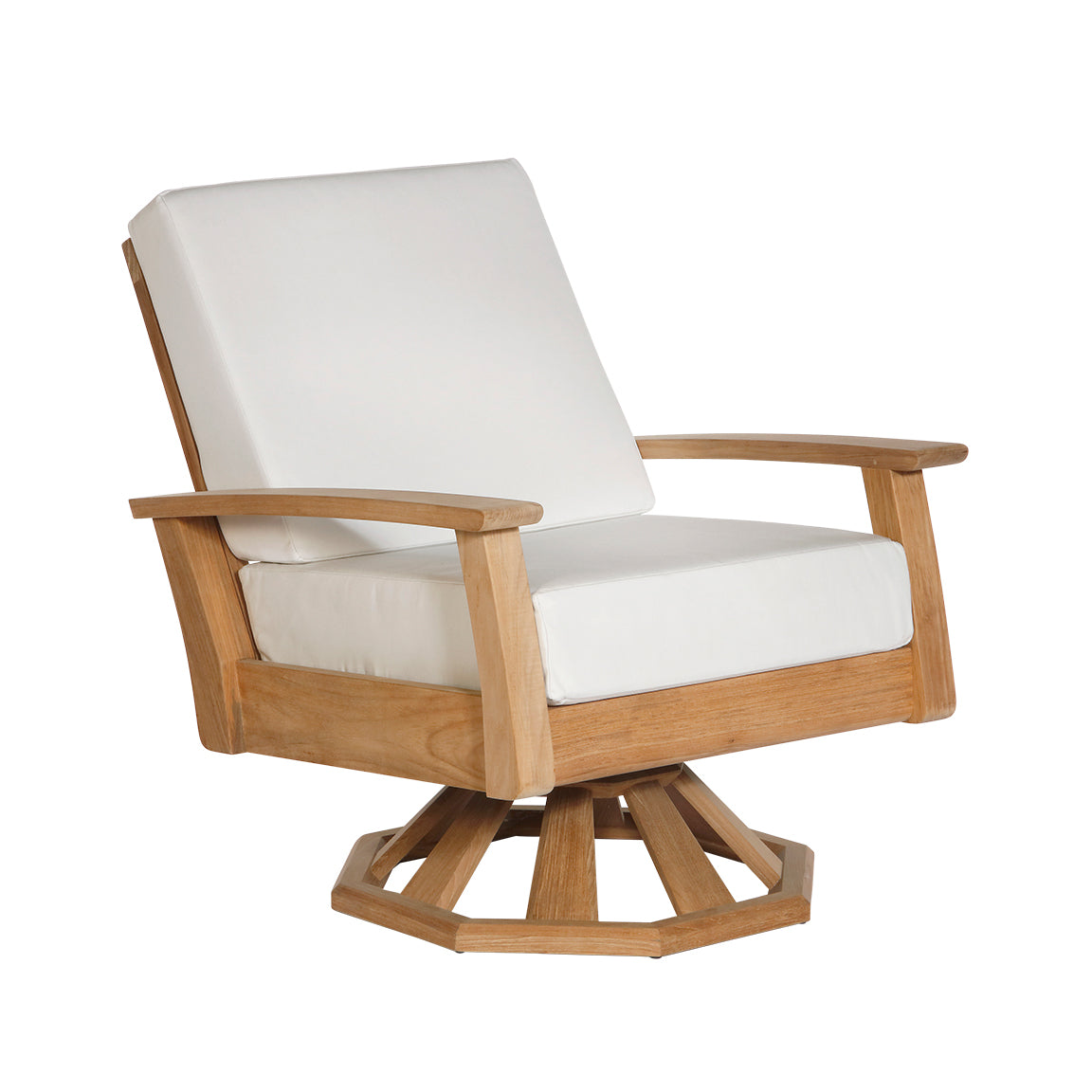 Barlow Tyrie Haven Teak Deep Seating Swivel Rocker