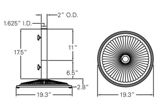 Treasure Garden Classic 50 lb Umbrella Base