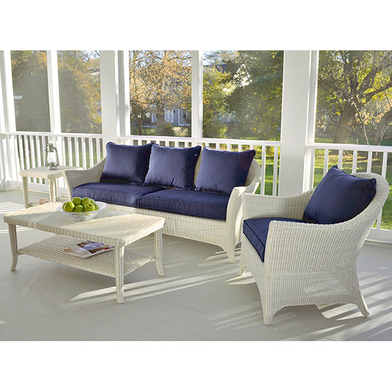 Kingsley Bate Cape Cod Wicker 4 Piece Deep Seating Ensemble