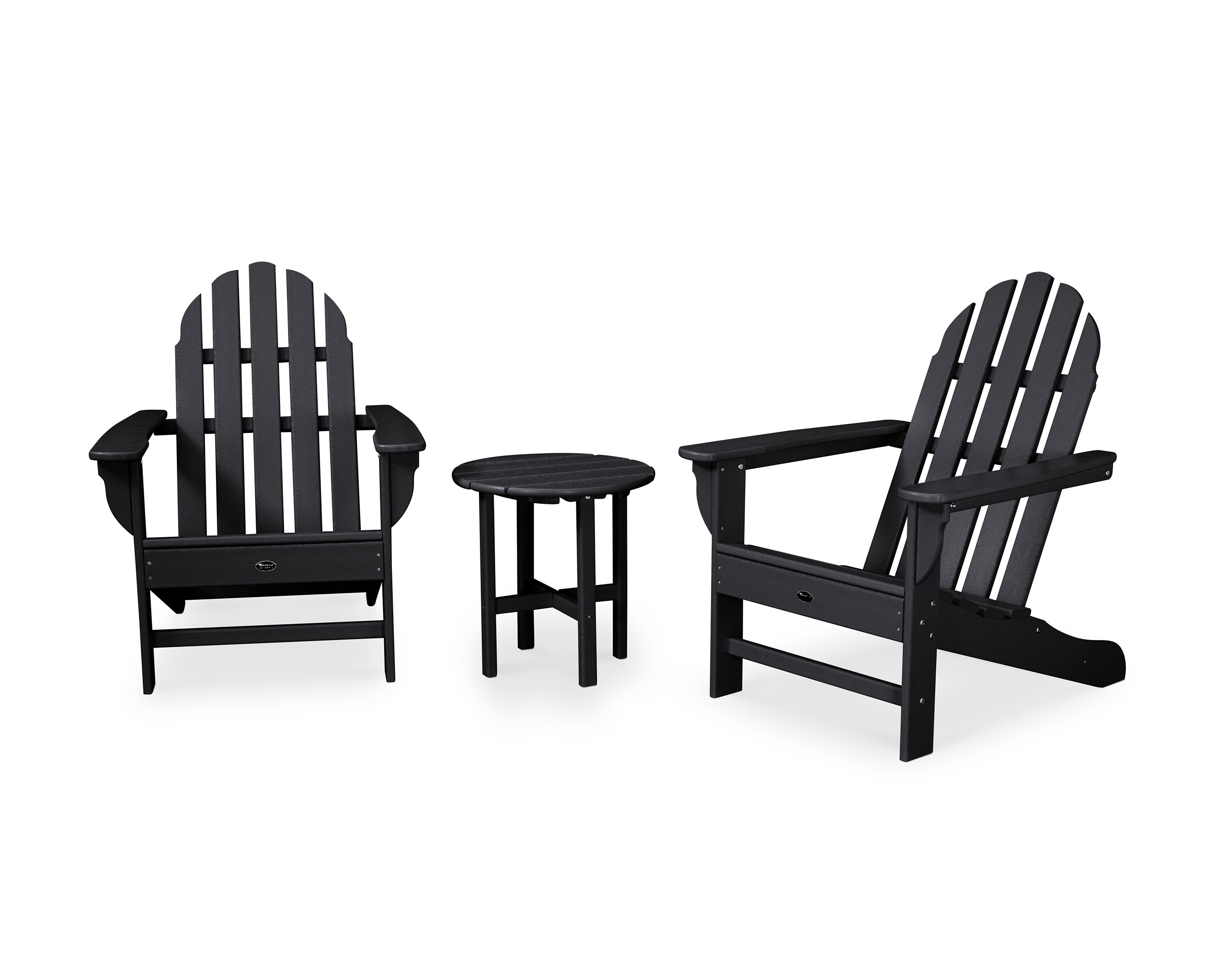 Trex® Outdoor Furniture™ Cape Cod Adirondack Chairs with Side Table Ensemble