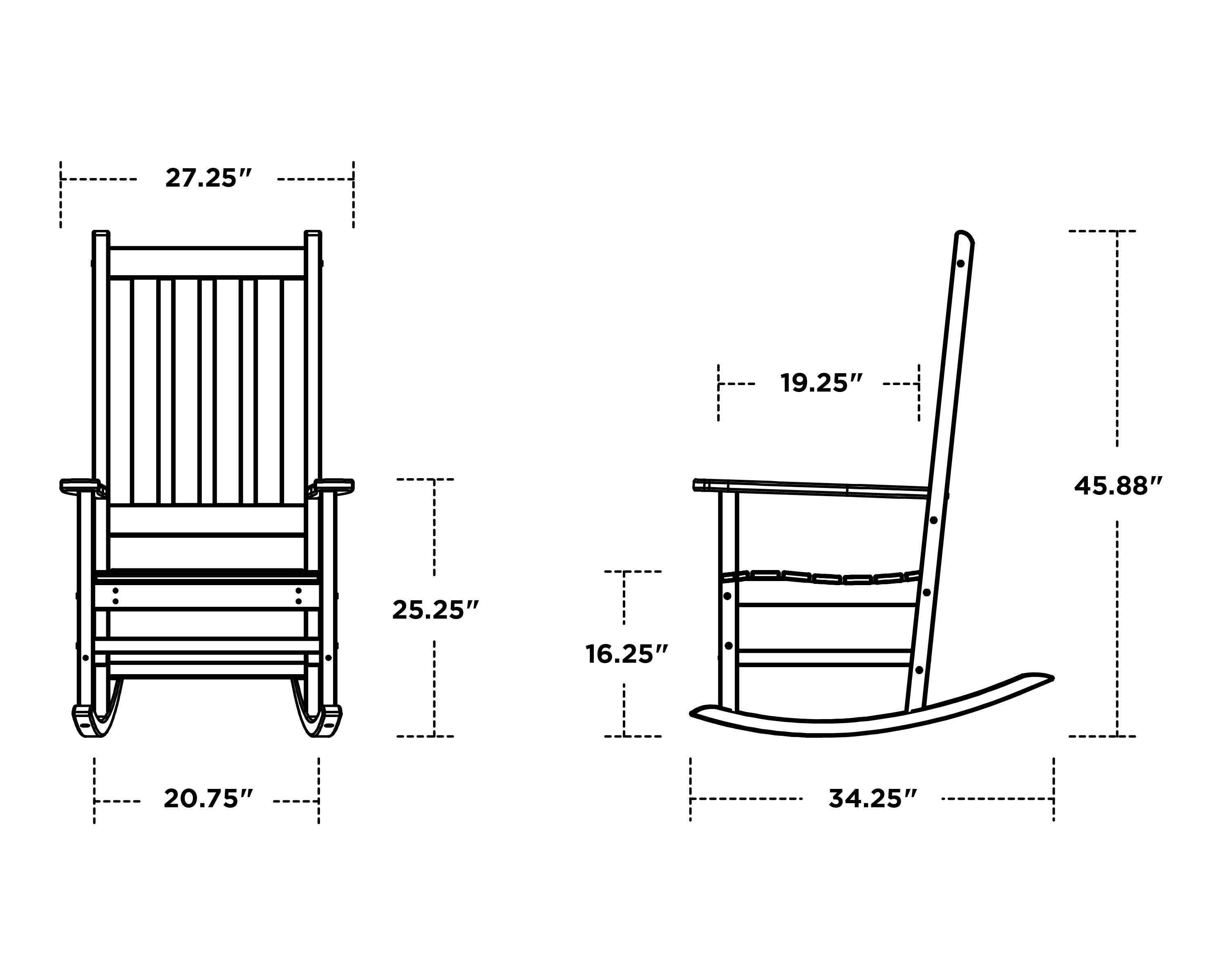 Trex® Outdoor Furniture™ Cape Cod Porch Rocking Chair