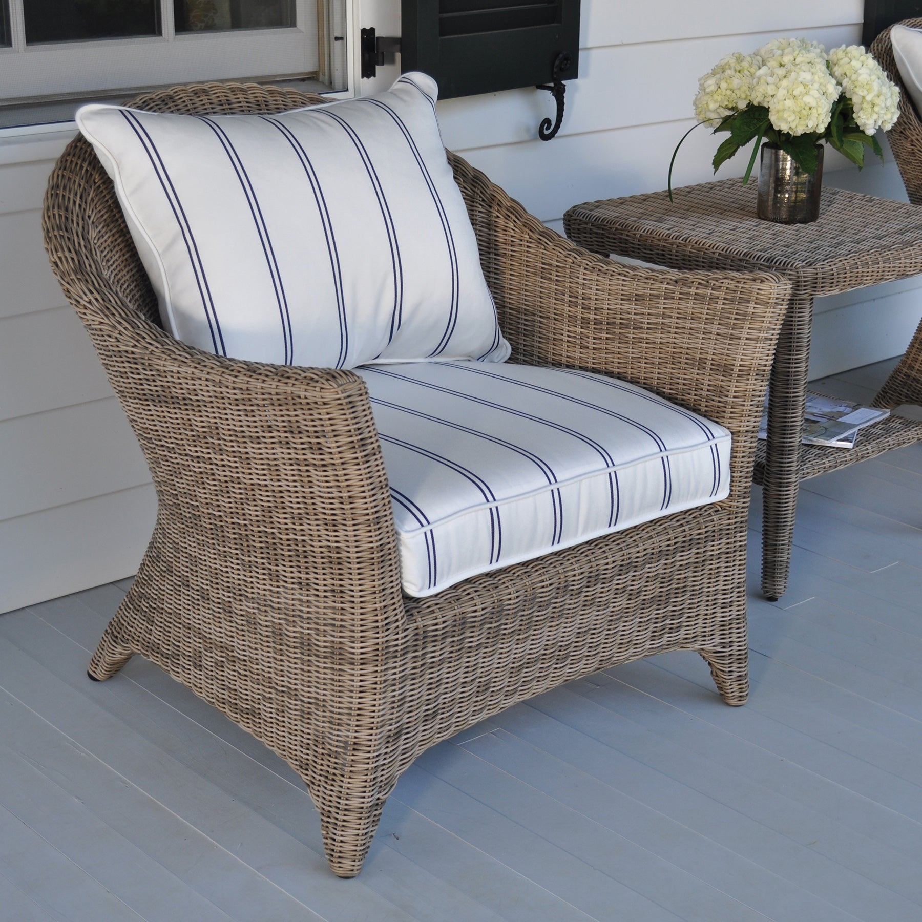 Kingsley Bate Cape Cod Wicker Deep Seating Lounge Chair