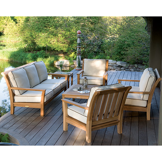 Kingsley Bate Chelsea Teak 8 Piece Deep Seating Ensemble