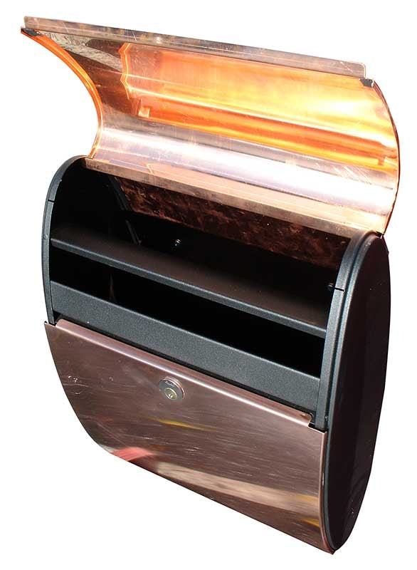 Ellipse Locking Copper Mailbox