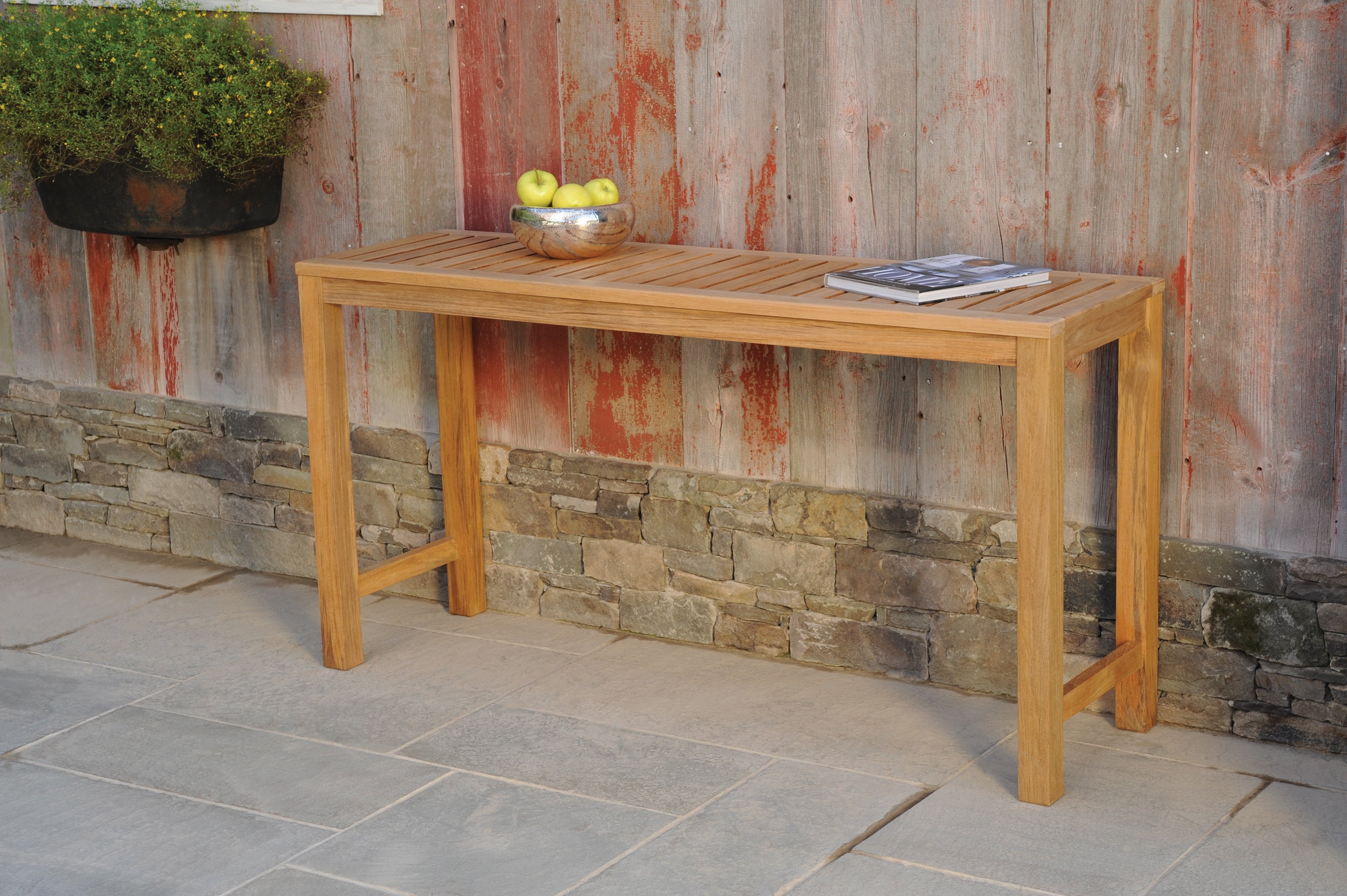 Kingsley Bate Classic Teak Console Table 60" X 18" 