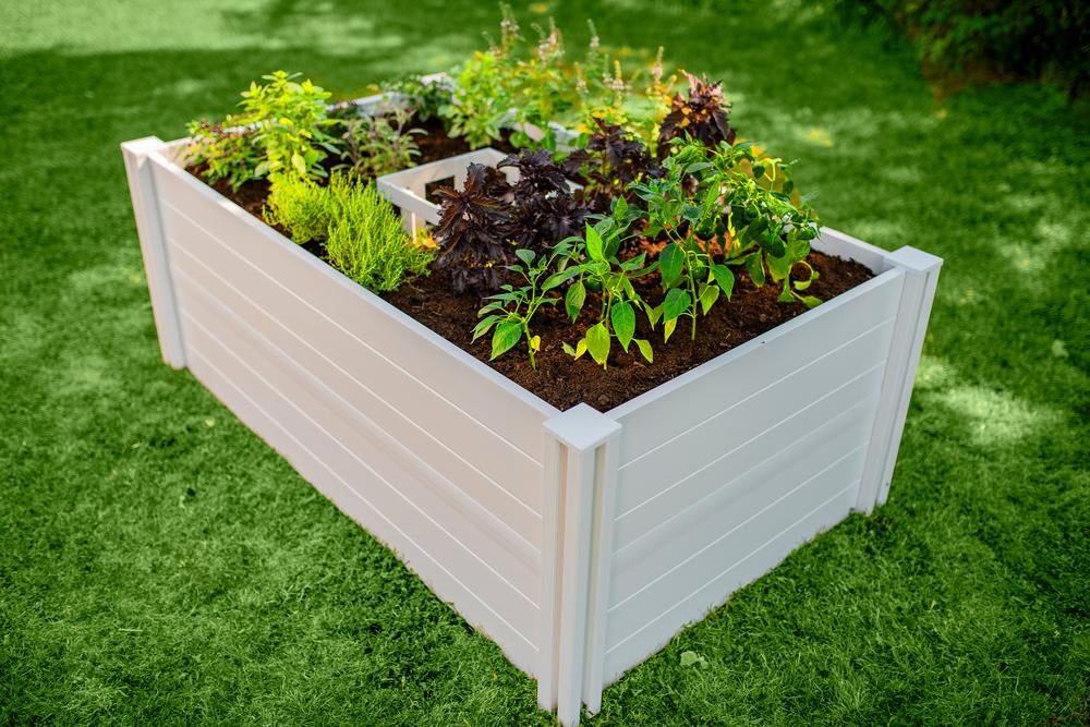 Vita Classic 3'x5' Vinyl Keyhole Composting Garden Bed