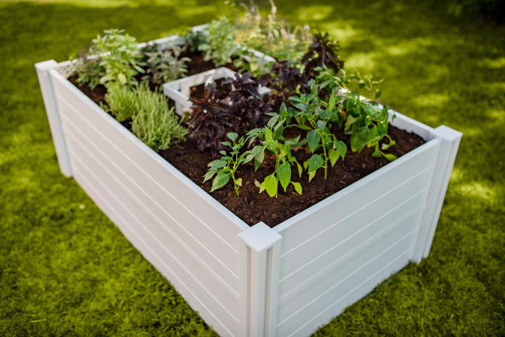 Vita Classic 3'x5' Vinyl Keyhole Composting Garden Bed