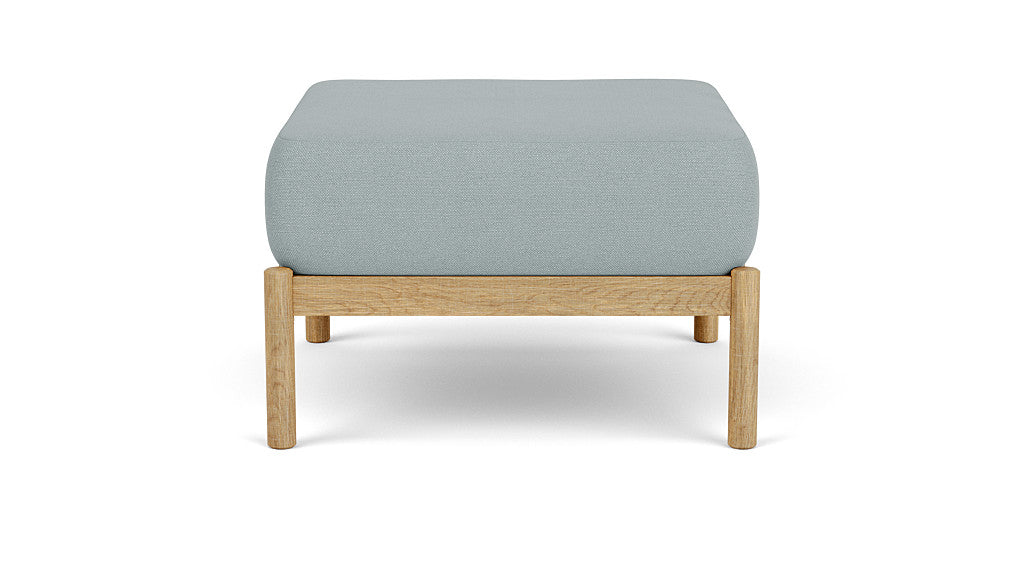 Barlow Tyrie Cocoon Chalk Teak Deep Seating Ottoman