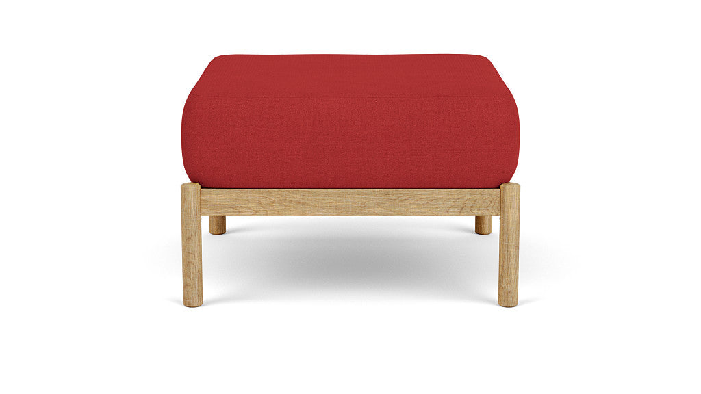 Barlow Tyrie Cocoon Chalk Teak Deep Seating Ottoman