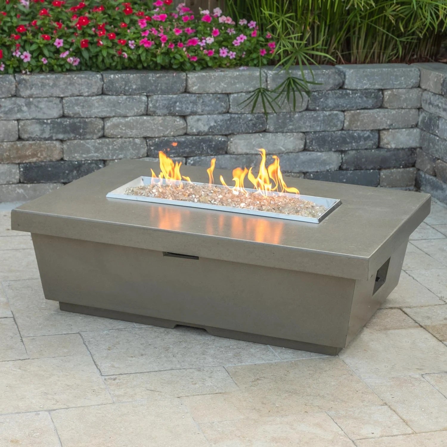 Contempo Rectangle Fire Pit Table (Textured Finish)