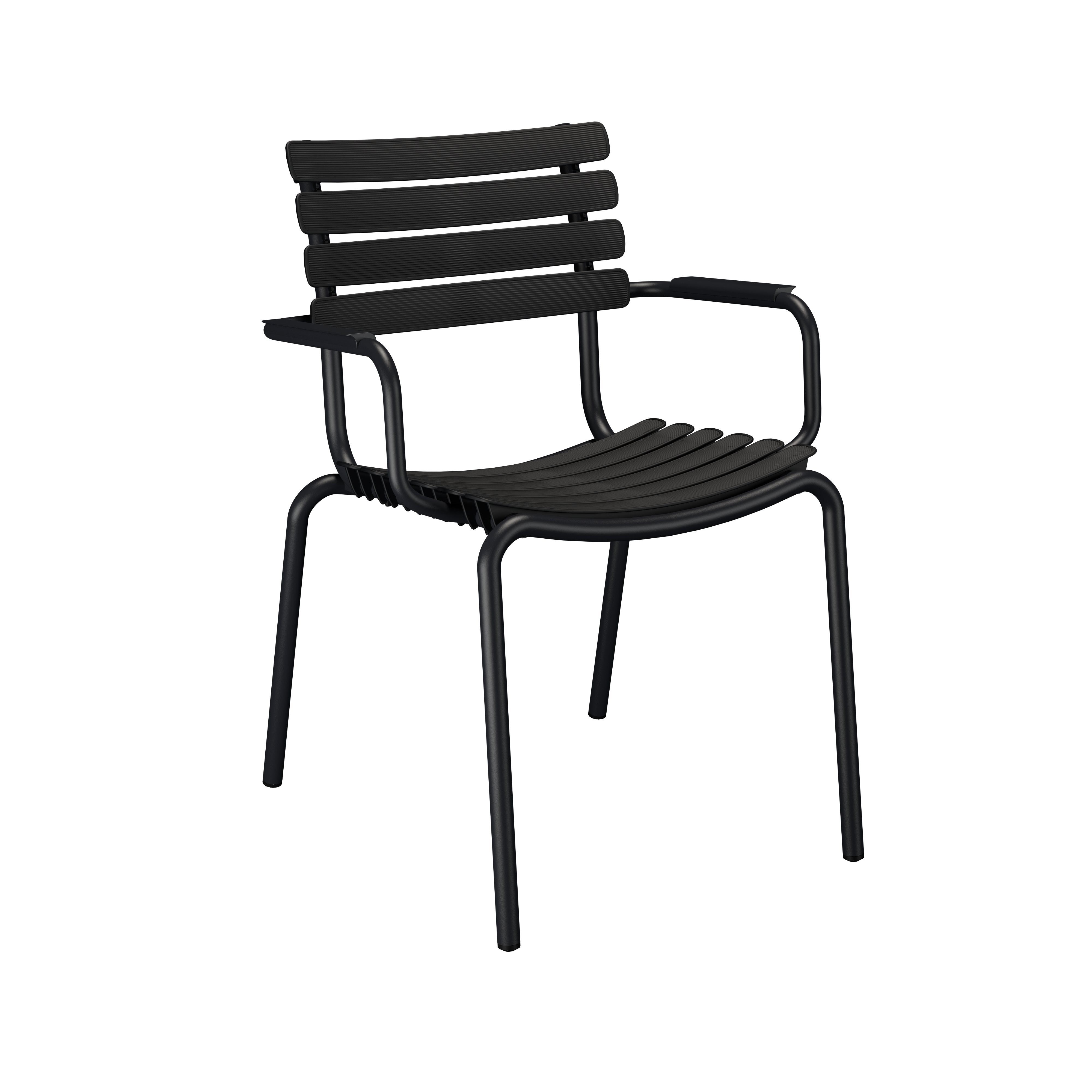 Reclips Dining Armchair with black armrest