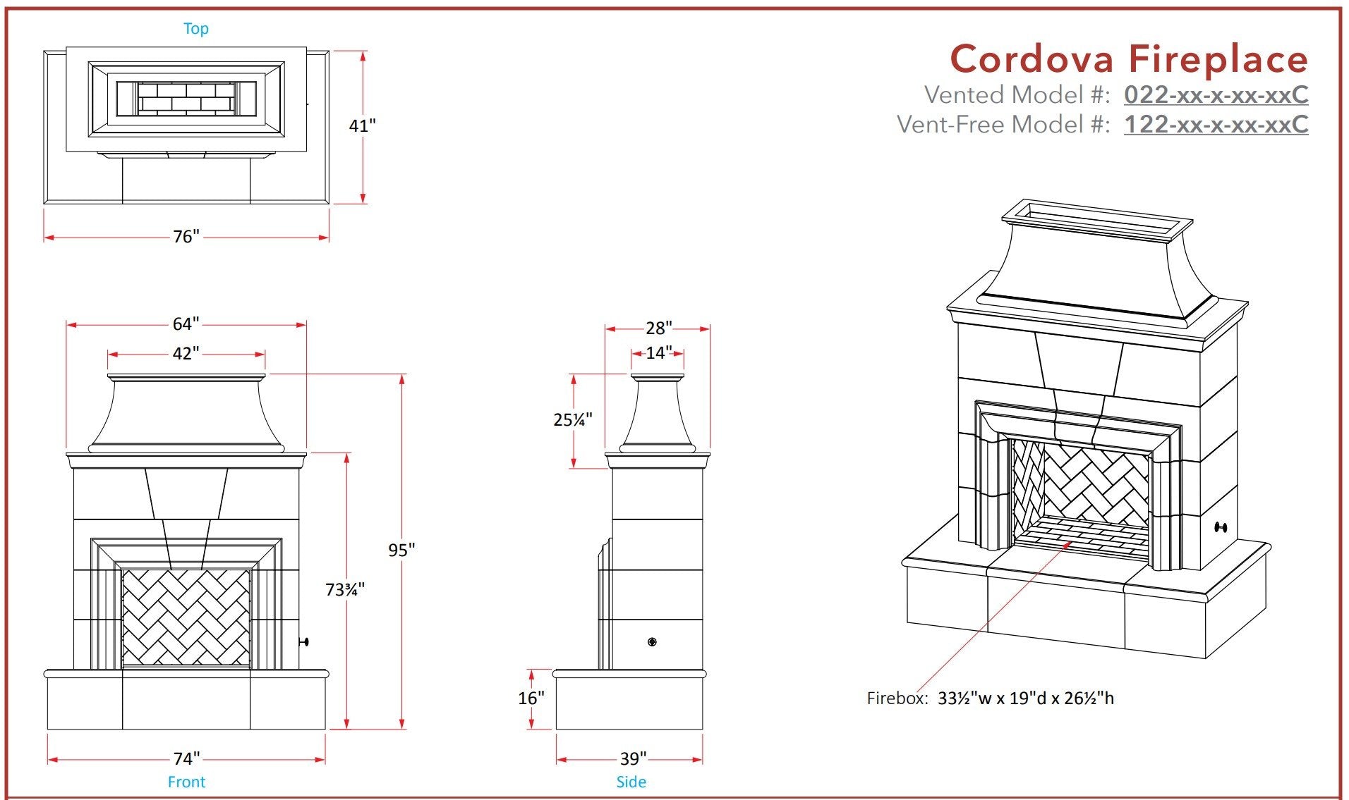 Cordova Fireplace