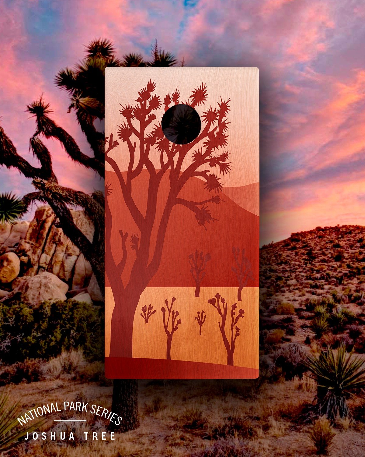 Elakai Joshua Tree 2'x4' Cornhole Boards - Set of 2